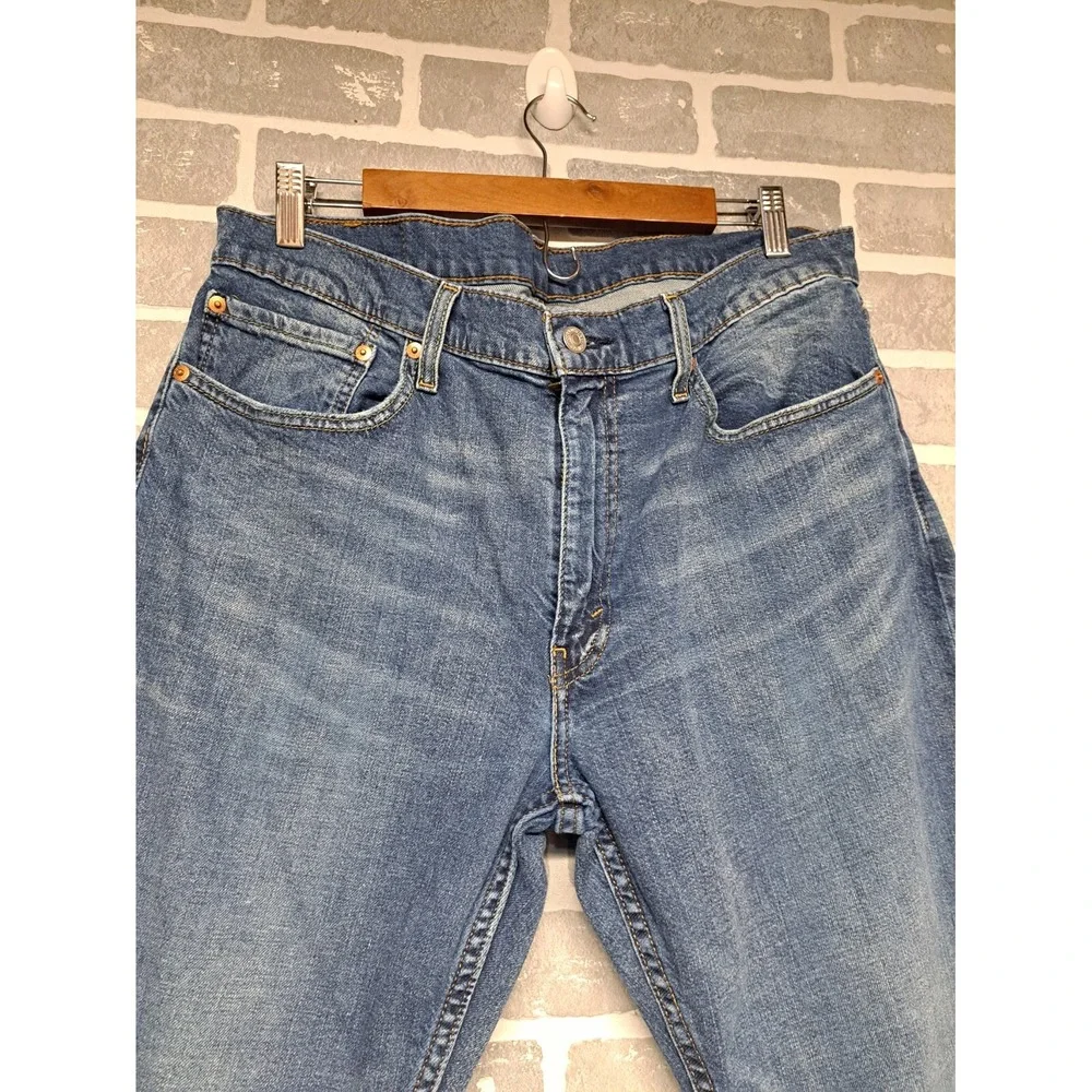 Levis‎ Strauss Mens Straigh Leg Western Blue Jeans Rodeo Ranchero Size 36 X 34L